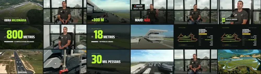 Parte da folha de quadros da revisão